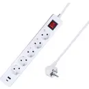 AS Schwabe 11376 Multiprise blanc contact de protection 1 pc(s)