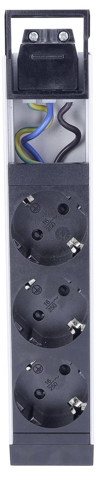 AS Schwabe 18197 Multiprise sans câble noir, argent 1 pc(s)-1
