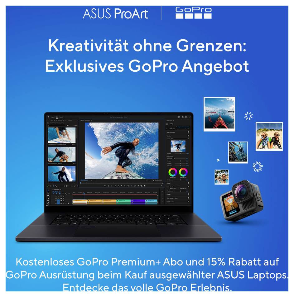 Asus Notebook ProArt P16 40.6 cm (16 pouces) 3K AMD Ryzen AI 9 HX 370 32 GB RAM 1 TB SSD allemand, QWERTZ AMD AMD Radeon-11