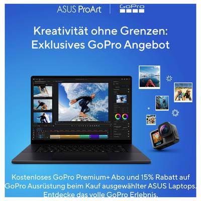 Asus Notebook ProArt P16 40.6 cm (16 pouces) 3K AMD Ryzen AI 9 HX 370 32 GB RAM 1 TB SSD allemand, QWERTZ AMD AMD Radeon-11