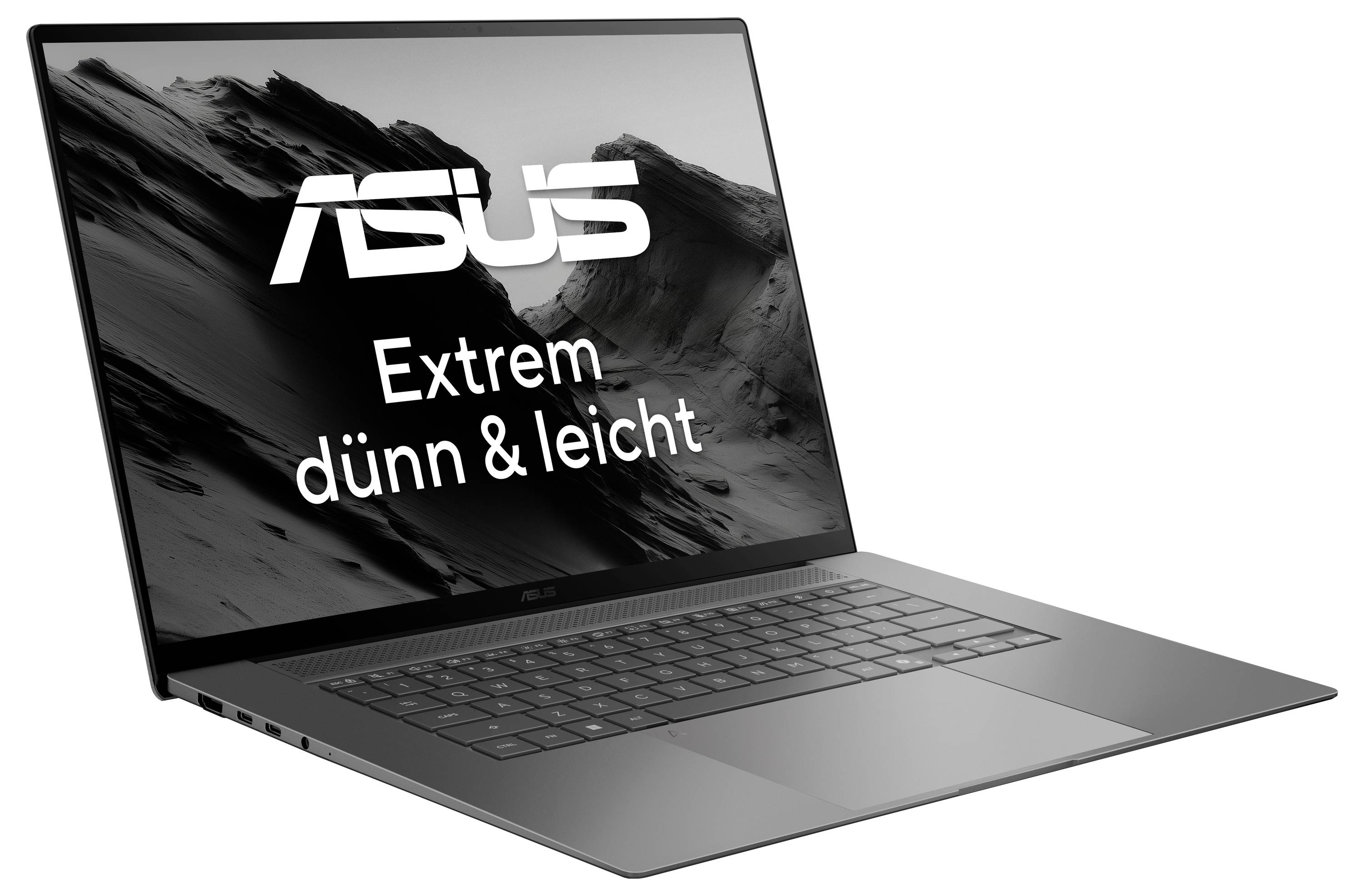 Asus Notebook Zenbook S16 40.6 cm (16 pouces) 3K AMD Ryzen AI 9 465 32 GB RAM 2 TB SSD allemand, QWERTZ AMD gris 90NB17H-4