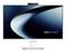 Un élégant écran d'ordinateur au design incurvé, affichant le texte « ASUS À la Recherche de l'Incroyable » sur un fond moderne bleu et noir.