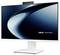 Un élégant moniteur d'ordinateur Asus affichant un design abstrait bleu foncé avec le texte « ASUS à la recherche de l'incroyable » dans le coin.
