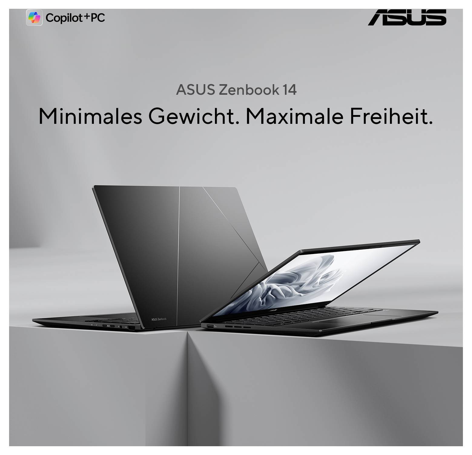 Asus Notebook Zenbook 14 35.6 cm (14 pouces) WUXGA AMD Ryzen AI 7 445 32 GB RAM 1 TB SSD allemand, QWERTZ AMD AMD Radeon-4