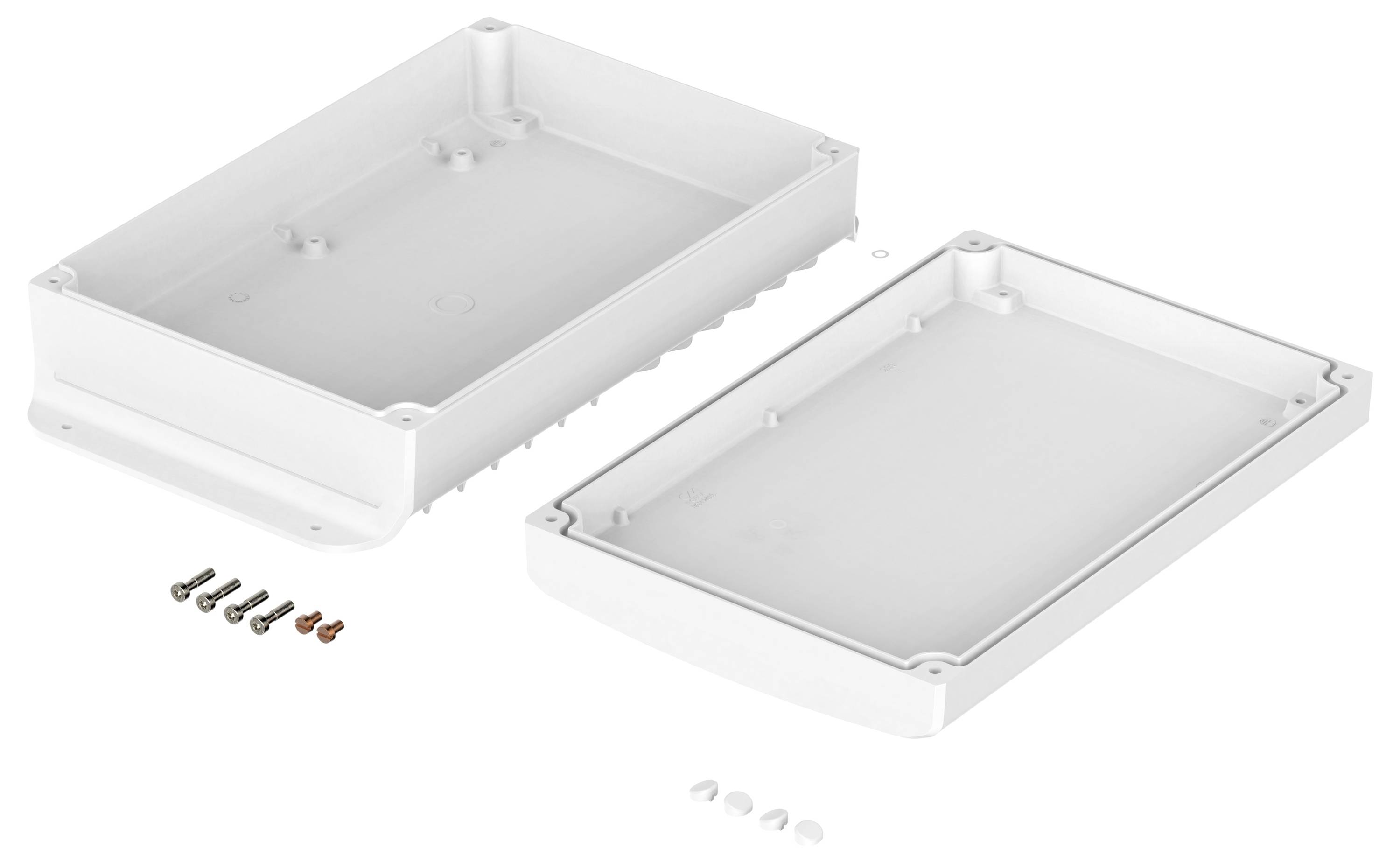 Bopla "BoVersa 48148603.HMT3" Boîtier industriel (L x l x H) 232 x 185 x 76 mm aluminium blanc 1 pc(s)-1