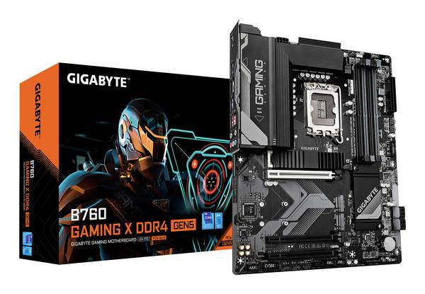 Gigabyte B760 GAMING X D4 GEN5 Carte mère Socket (PC) #####Intel® FC LGA 1700 Facteur de forme (détails) ATX Chipset de la carte mère Intel® B760