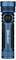 Une lampe de poche Olight bleue avec une poignée noire texturée, conçue pour une durabilité accrue et un confort supérieur lors d'une utilisation portative.