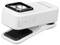 Une petite lampe LED blanc clip-on avec port de charge USB et poignée en caoutchouc noir, conçue pour une utilisation mains-libres sur diverses surfaces.
