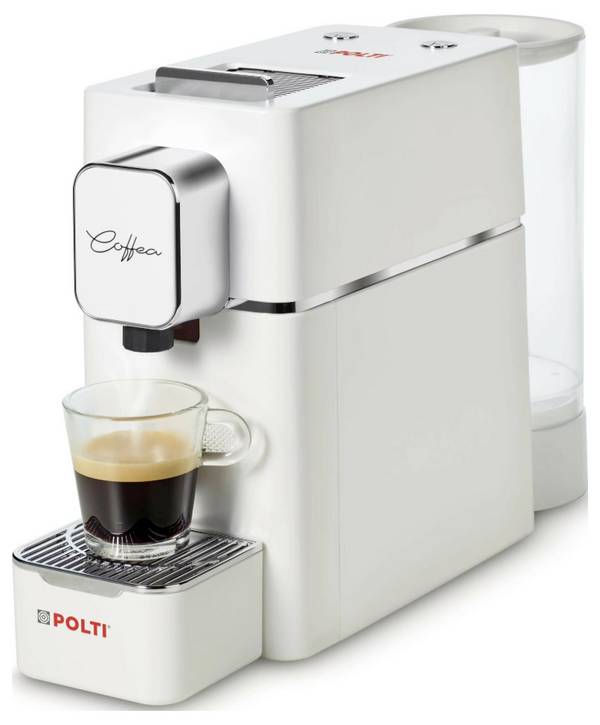 Polti Portionskaffeemaschine Coffea S15W Silber/Weiss   compatible pad E.S.E