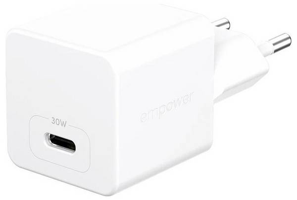 PanzerGlass empower Chargeur USB 30 W  USB PD 3.1, Fast Charge blanc intérieure USB Power Delivery (USB-PD), GaN, chargeur rapide