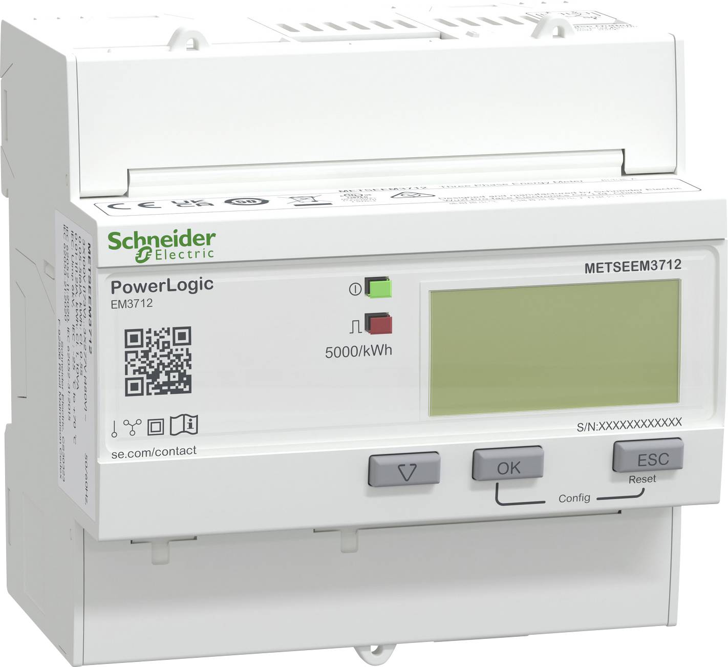 Schneider Electric METSEEM3712 METSEEM3712 Compteur d'énergie numérique 5 A 1 pc(s)-0