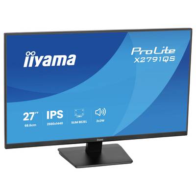 Moniteur LED Iiyama ProLite CEE D (A - G) 68.6 cm 27 pouces 2560 x 1440 pixels 16:9 DisplayPort VA LED-4
