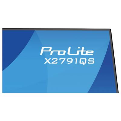 « ProLite X2791QS » sur un fond dégradé bleu, probablement une partie de l'image de marque d'un moniteur ou d'un écran.
