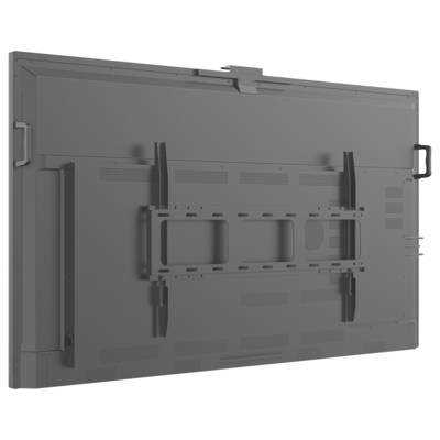 Coin d'un écran d'ordinateur portable bleu avec une fine bordure noire, positionné en angle, affichant un design élégant avec une esthétique moderne et minimaliste.