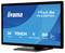 Un moniteur informatique affichant l'image de marque « iiyama ProLite T2438MSC », doté d'un écran tactile de 24 pouces avec revêtement AG et boîtier résistant.