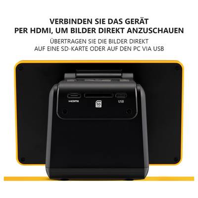 Un moniteur d'ordinateur noir mat avec un support et un logo sur l'arrière, présentant un design ergonomique adapté à une configuration de jeu.