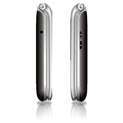 Vue latérale d'un téléphone mobile élégant et moderne, mettant en évidence son profil fin, ses bords métalliques et ses boutons minimalistes sur le côté.