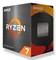 Boîte du « Processeur AMD Ryzen 7 5000 Series » présentant un grand « 7 » et la marque AMD, indiquant un composant informatique hautement performant.