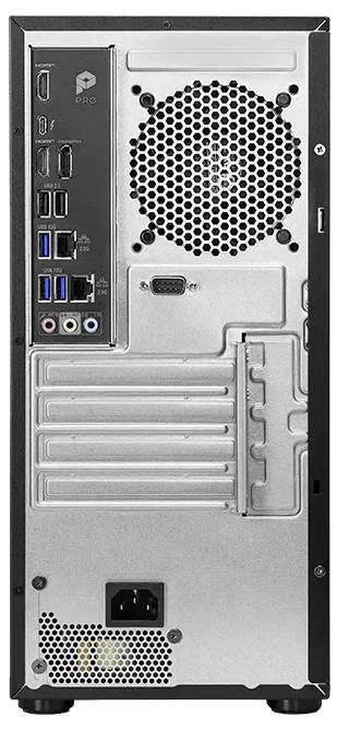 Vue arrière d'un ordinateur portable noir montrant l'accès interne pour la mise à niveau avec deux disques SSD M.2 et deux modules de RAM visibles à travers des panneaux amovibles.