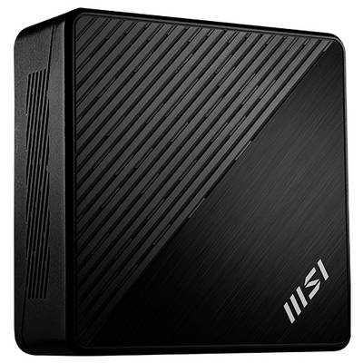 Boîtier de lecteur externe MSI noir avec rainures diagonales texturées et logo sur le devant.