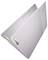 Un élégant ordinateur portable Lenovo Chromebook couleur argent présenté partiellement fermé sous un angle de vue de dessus, présentant le logo Google Chrome sur le clavier.