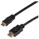 Câble de raccordement Akyga HDMI Fiche mâle HDMI-A, Fiche mâle HDMI-Mini-C 1 m noir AK-HD-10M 4K UHD Câble HDMI