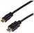 Câble HDMI vers micro HDMI, noir, montrant les connecteurs aux deux extrémités pour la connectivité des appareils audio/visuels.