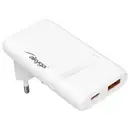Akyga Chargeur USB 65 W USB-C®, USB-A Power Delivery 3.0 blanc intérieure GaN