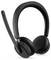 Casque Bluetooth avec microphone flexible, doté de coussinets auriculaires rembourrés et de boutons de commande sur le côté pour la gestion du volume et des appels.