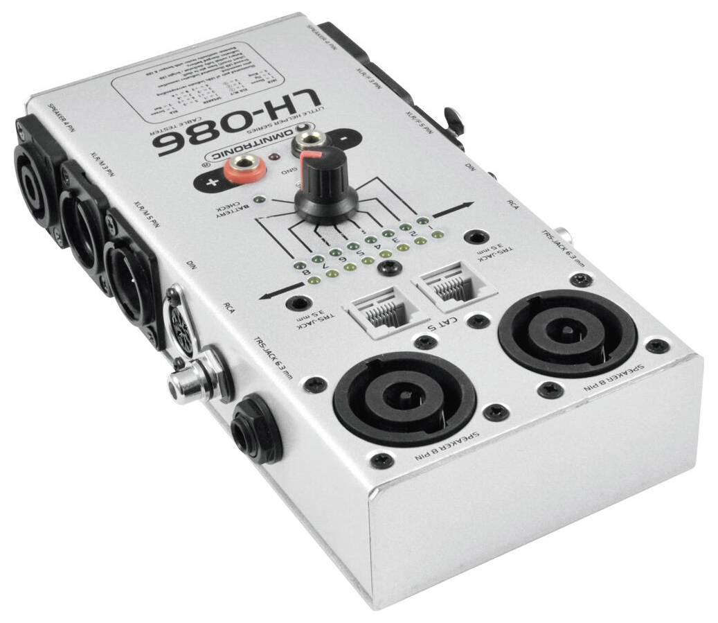 'Module sonore avec plusieurs ports d'entrée/sortie, boutons et commutateurs, étiqueté LH-068. Utilisé à des fins de mixage audio et de connectivité.'
