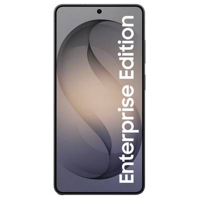 Téléphone intelligent affichant un design abstrait avec le texte « Enterprise Edition » orienté verticalement sur le côté droit de l'écran.