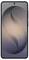 Un smartphone affichant un motif abstrait en spirale sur son écran, avec un arrière-plan dégradé subtil du foncé au clair au centre.