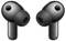 Deux écouteurs sans fil, étiquetés « L » et « R », au design noir épuré avec des embouts auriculaires en silicone, positionnés face vers l'avant sur un fond neutre.