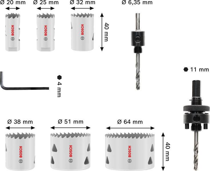 Bosch Accessories 2608594613 2608594613 Scie-cloche 1 pc(s)-1