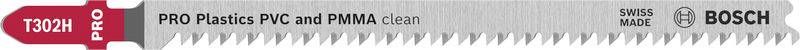 Bosch Accessories 2608667053 PRO Plastics PVC clean T302H lame de scie sauteuse, 132 mm, 5 pièces 5 pc(s)-0