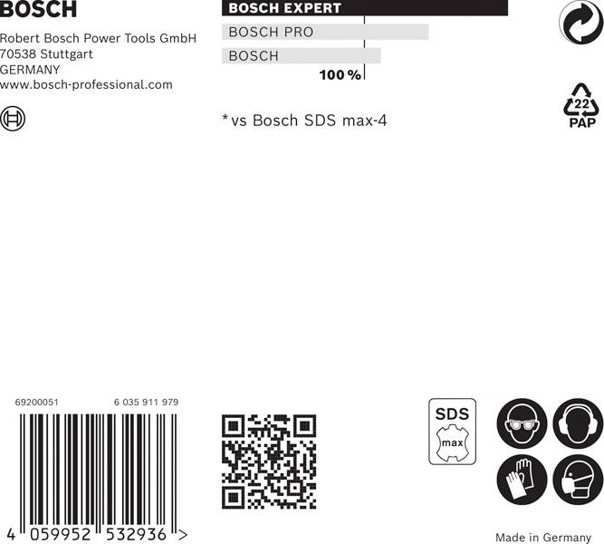 Bosch Accessories 2608900219 2608900219 carbure Foret pour marteau-perforateur SDS-Max 1 pc(s)-0