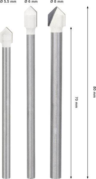 Bosch Accessories 2608707355 Jeu de forets spécial céramique 1 pc(s)-2