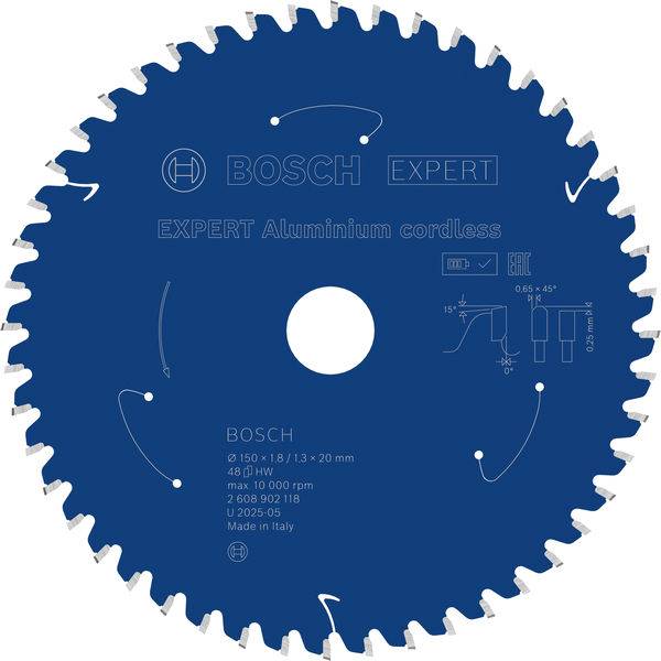 Bosch Accessories 2608902118 2608902118 Lame de scie circulaire Nombre de dents: 48 1 pc(s)-2