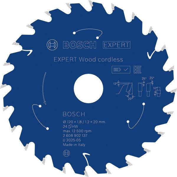 Bosch Accessories 2608902137 2608902137 Lame de scie circulaire Nombre de dents: 24 1 pc(s)-2