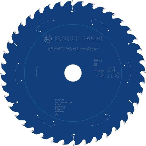 Bosch Accessories 2608902176 2608902176 Lame de scie circulaire Nombre de dents: 40 1 pc(s)-7