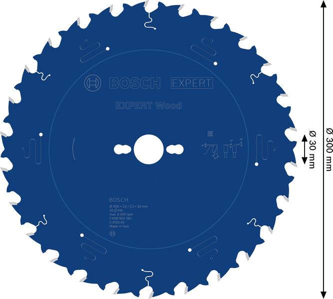 Bosch Accessories 2608902180 2608902180 Lame de scie circulaire Nombre de dents: 26 1 pc(s)-7