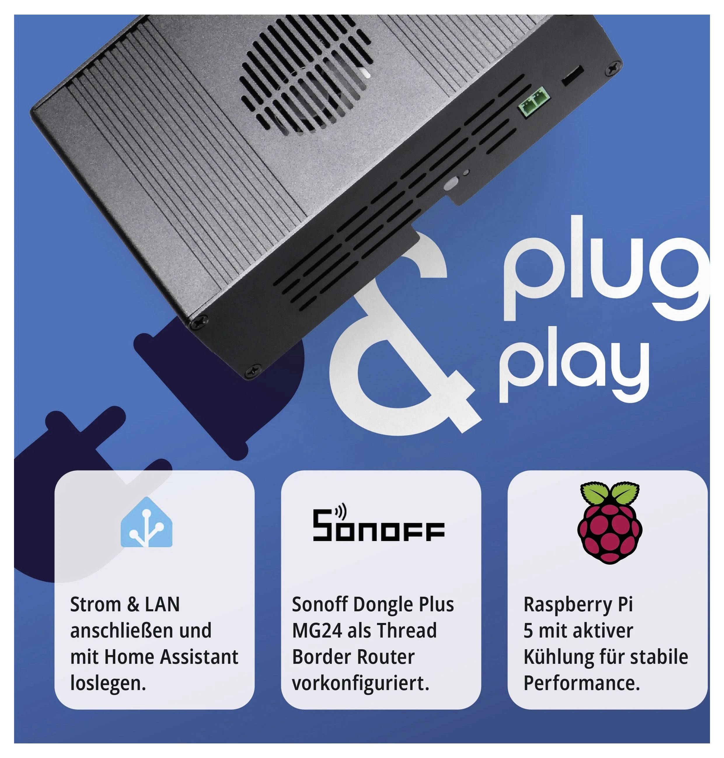 Smattex Raspberry Pi® 4 B 16 GB avec boîtier, avec alimentation, avec refroidisseur, avec Noobs OS-12