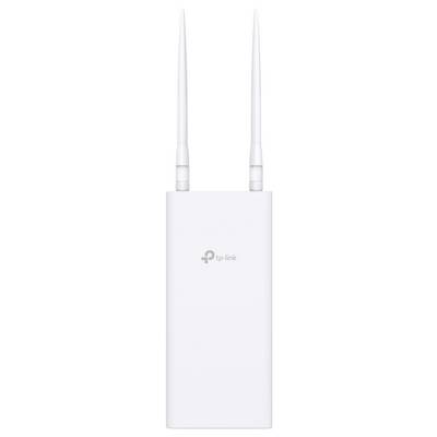 Un routeur WiFi TP-Link blanc avec deux antennes verticales, conçu pour une couverture réseau étendue dans les maisons ou les petits bureaux.