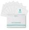 Emballage de produit montrant un paquet de 8 feuilles de papier de transfert thermique de couleur claire dans une enveloppe blanche étiquetée « PAPIER DE TRANSFERT THERMIQUE » par LOKLiK.