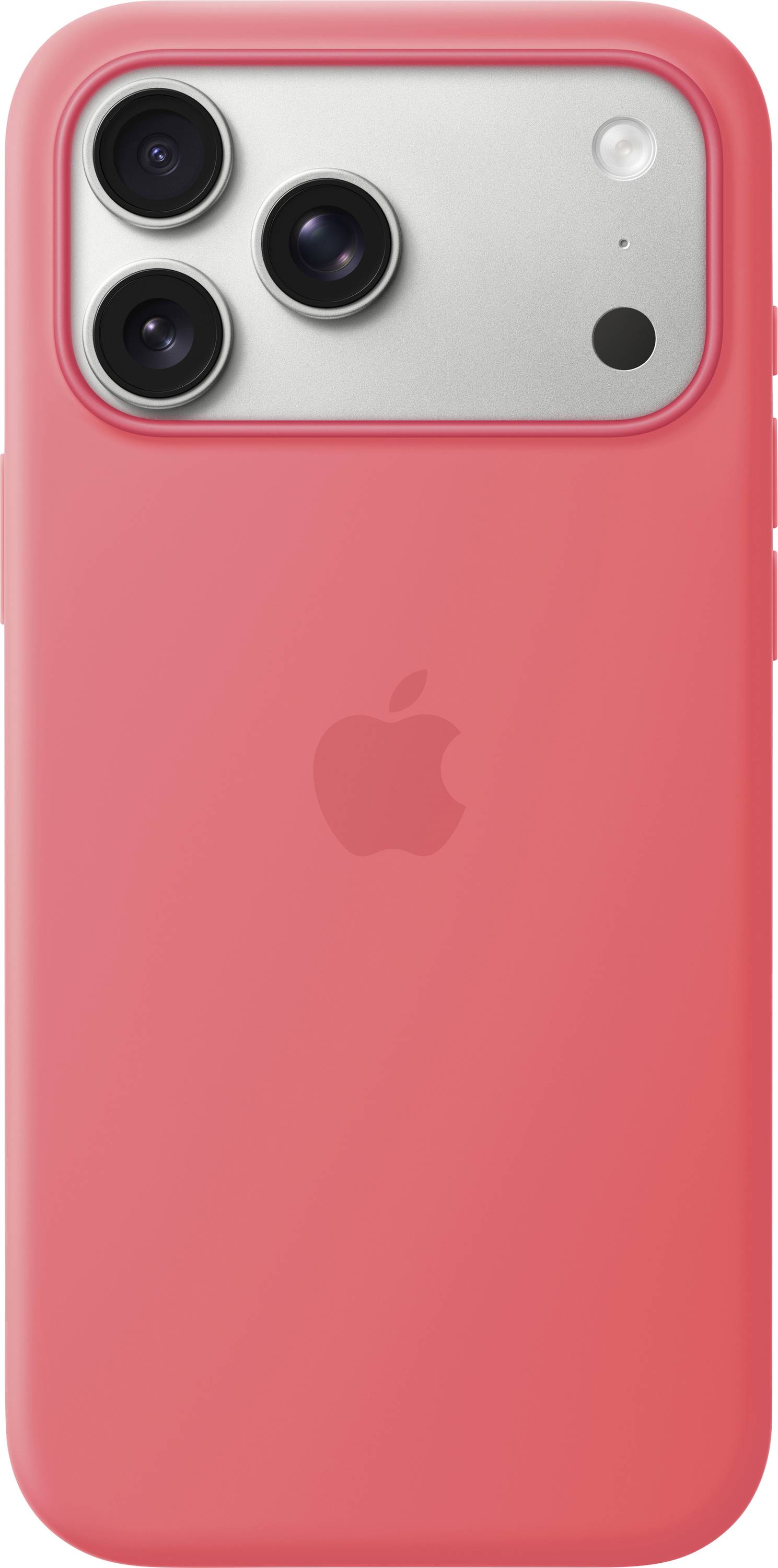 Apple Silicone Case iPhone 17 Pro Max rose goyave compatible avec MagSafe MHW64ZM/A