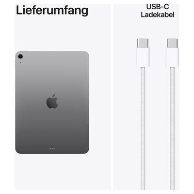 Contenu de la livraison : iPad en vert, câble de charge USB-C
