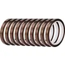 TRU COMPONENTS Ruban adhésif antistatique (ESD) 10 pc(s) ambre (L x l) 33 m x 10 mm Polyimide