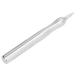 Un outil stylet à boule avec texture métallique, doté d'un manche élancé et d'une petite pointe ronde, utilisé pour façonner ou embosser dans les arts et crafts.