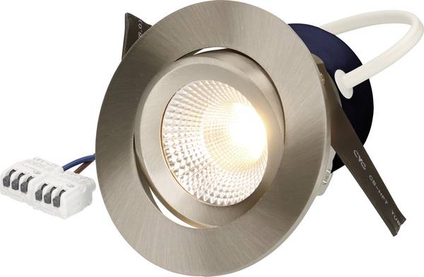 Max Hauri 176280  Luminaire à LED encastrable   LED LED intégrée 8 W nickel