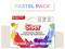 Marqueurs de sublimation « Pastel Pack » de Siser, proposant six couleurs : Pêche, Rose clair, Lavande, Bleu clair, Mousse marine et Vert clair.